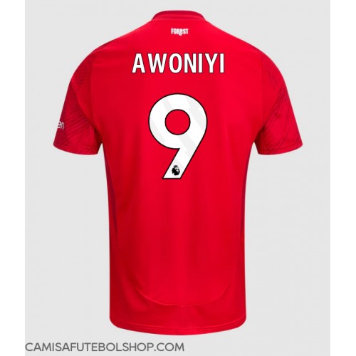 Camisa de time de futebol Nottingham Forest Taiwo Awoniyi #9 Replicas 1º Equipamento 2024-25 Manga Curta